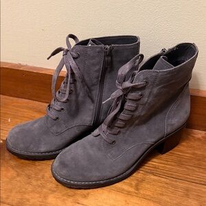 Bjorndal Charcoal Suede Lace Up Boots